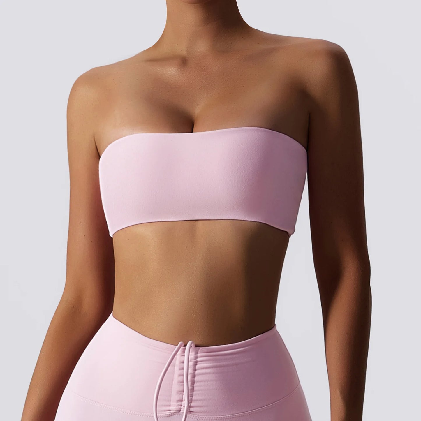 Strapless Sports Bra – Gym Top for Women, Quick-Drying Yoga Clothes, Tube Top Fitness Chest Wrap, Workout Bra