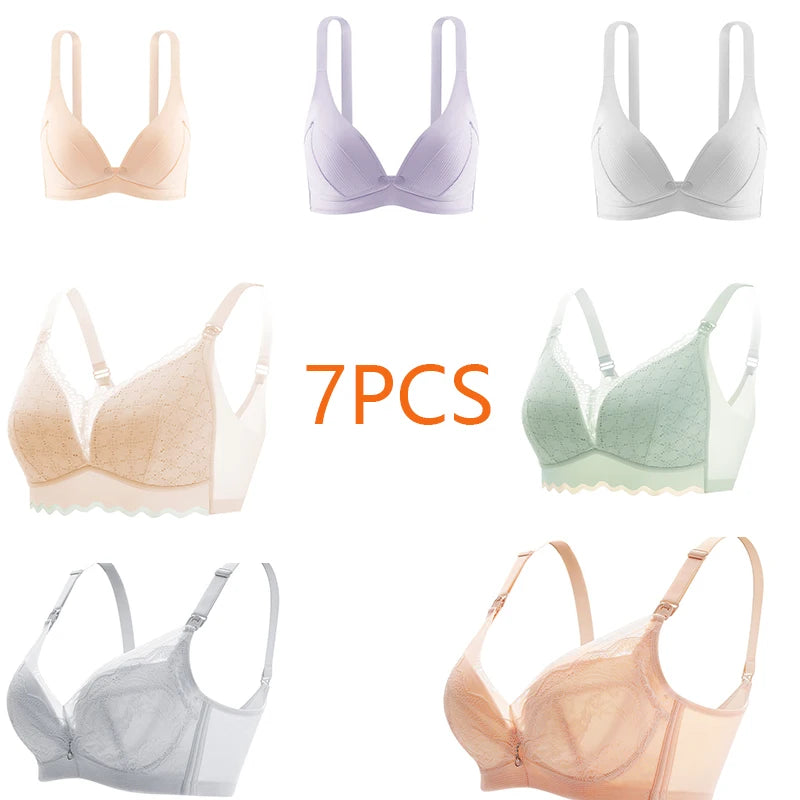 Ultra-Thin Breastfeeding Bra – Soft, Breathable, Anti-Sagging Maternity Underwear for Pregnant & Nursing Women