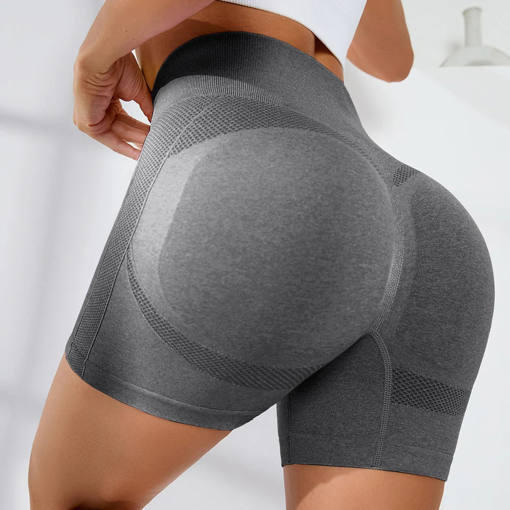 Women's High Waist Gym Shorts – Sporty, Printed, Workout, Vital Fitness, Yoga Shorts, Scrunch Butt, Leggings