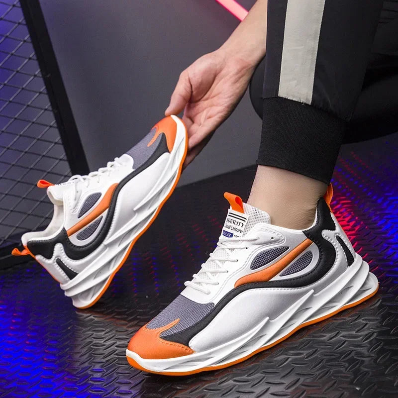 Men's Fabric Shoes – Breathable, Thick-Soled Casual, Korean Trendy Sports Shoes