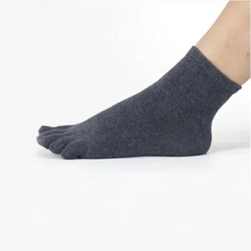 Men's and Women's Five Toe Socks – Ideal for Barefoot Running Shoes, Sports, 5 Finger Toe Design