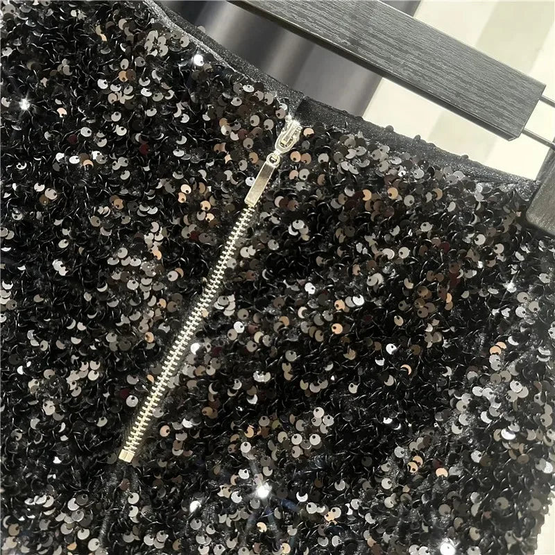 Velvet Shorts – Sequined, Shiny, Versatile, Clubwear, Hot Pants, High Street Fashion