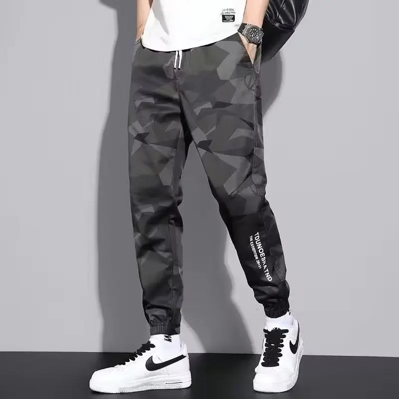 Classic Design Multi Flap Pockets Cargo Pants – Men's Loose Fit, Drawstring Harem, Oversized Jogger Pants for Men and Women