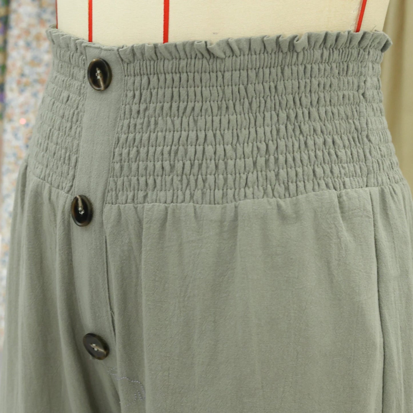 Summer Cotton Linen Wide Leg Pants – Full Length, Casual Style, Solid Color, Loose Fit, High Waist, Straight Cut