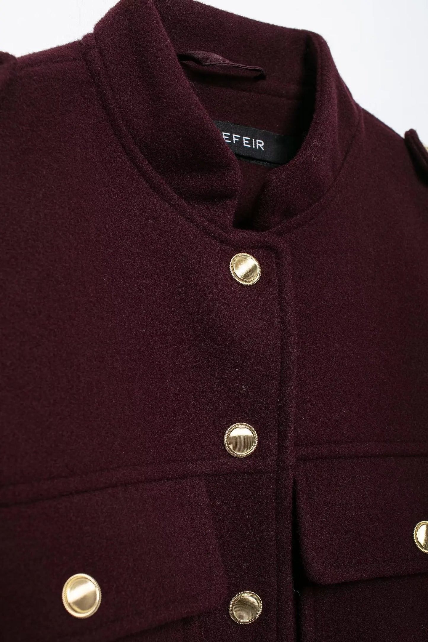 Women's Soft Tweed Bomber Jacket – O-Neck, Long Sleeve, Button-Up, Loose Woolen Streetwear Coat