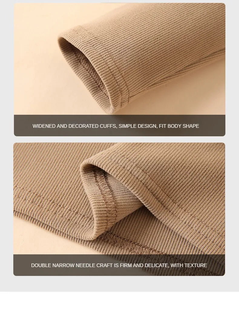 Knitted Half-Turtleneck Pullover – Elegant Korean Fashion, Long Sleeve, Women’s Sweater Jumper