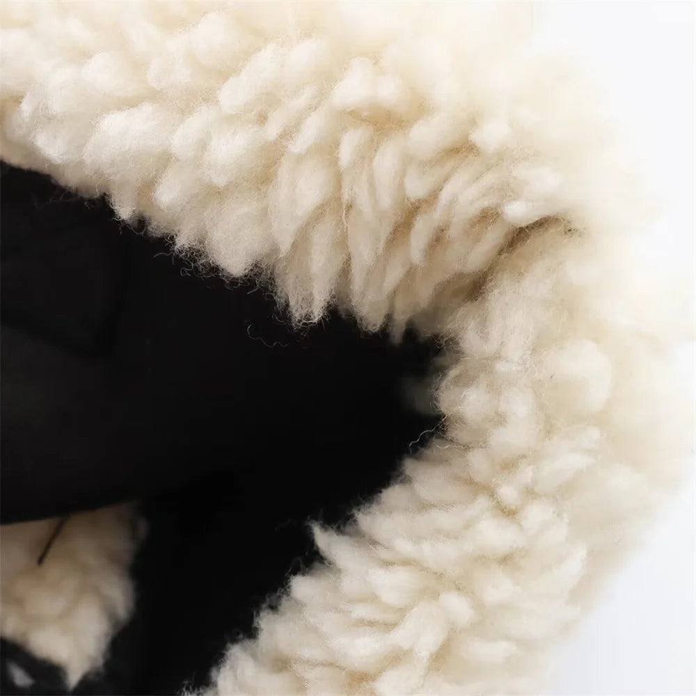 Women's European & American Style Faux Fur Motorcycle Jacket – Autumn Coat with Fur Integration