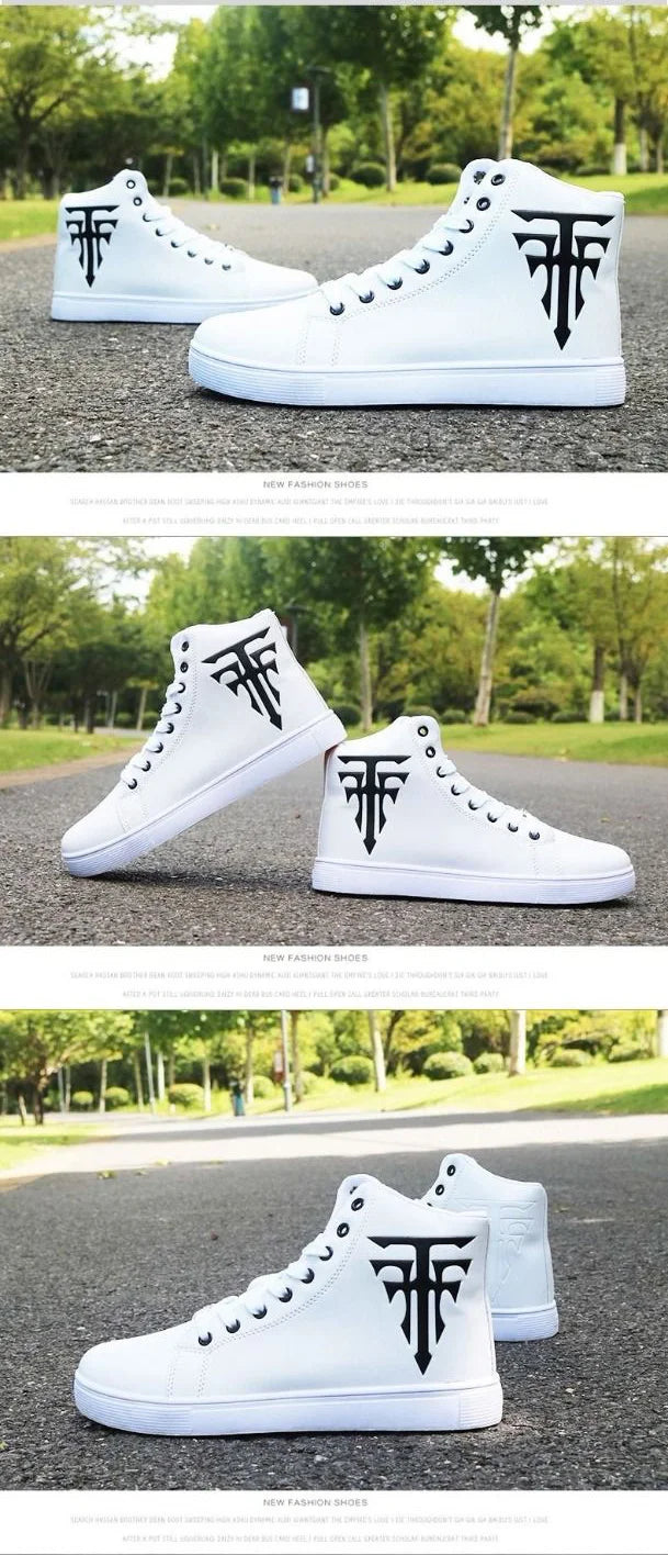 Sneakers for Men – Vulcanized High Top, Comfortable, Autumn Spring Fashion