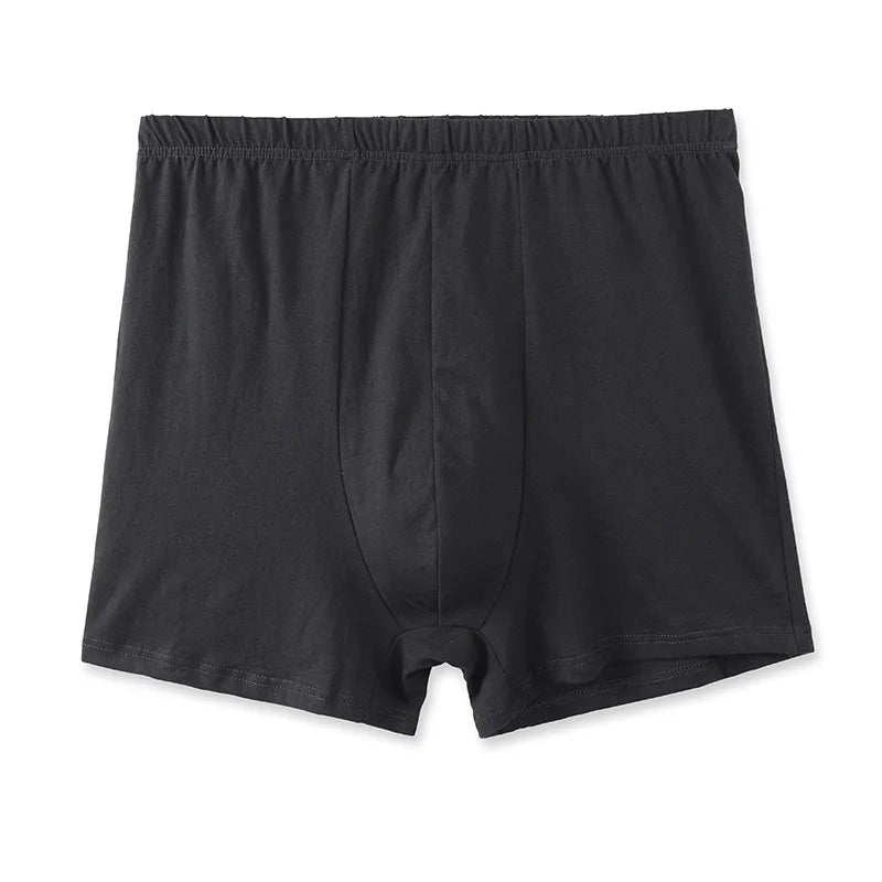 Men's Boxer Underwear – 4PCS, 100% Cotton, Loose Fit, Short Style, Plus Size Comfortable Boxers for Men