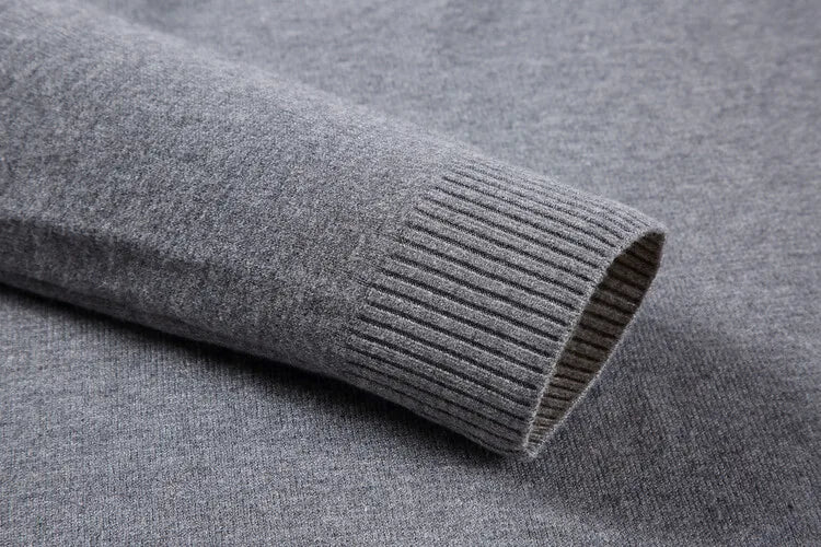 Sweatwear Men's Anti-Pilling High-Quality Knitted Turtleneck Sweater – Slim Fit, Long Sleeve Pullover, Solid Color, Trendy Men’s Clothing