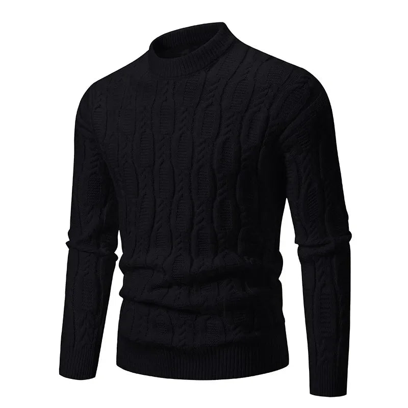 Mens Pullover Sweaters – Fashion Knit Sweater With A Lightweight Jumper Design, Autumn Mock Turtleneck, Perfect For Casual Streetwear