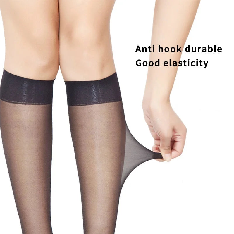 Woman Socks – Cute Black White Lolita Long Socks, Summer Thin Knee-High Socks, Fashion Cosplay Sexy Nylon Transparent Stockings