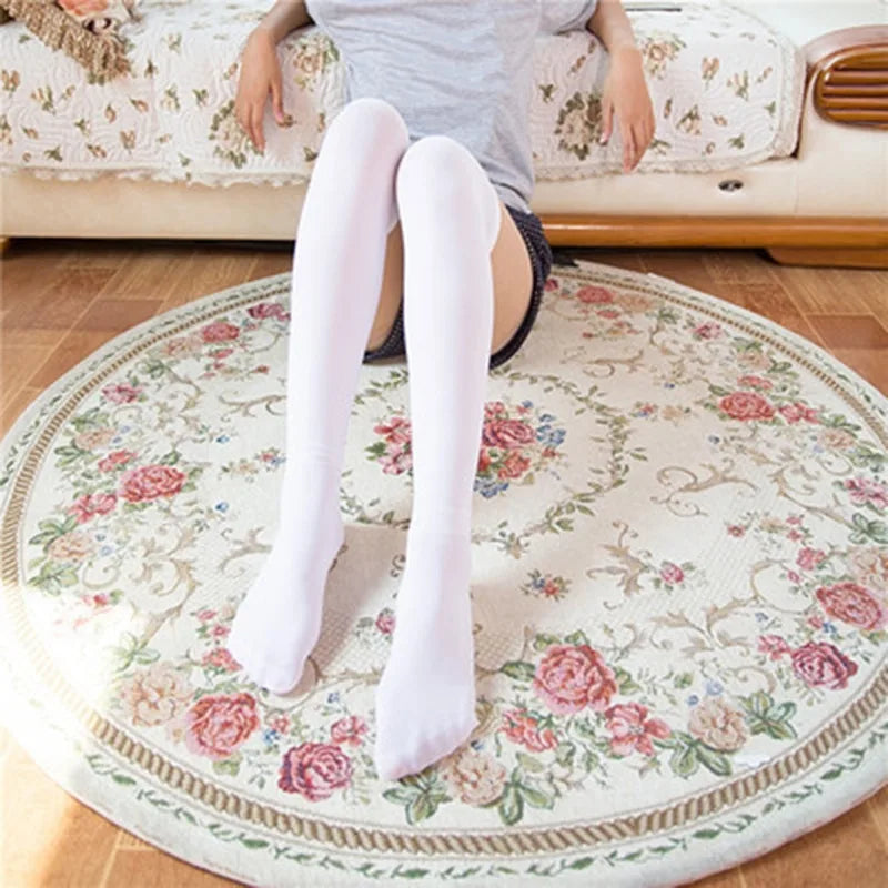 Thigh High Striped Socks – Women’s Sexy Long Stockings, Over Knee Nylon Socks, Female Leg Warmers