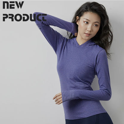 Women's Long Sleeve Sports Jacket – Zip-Up Fitness Yoga Top, Warm Winter Gym Activewear