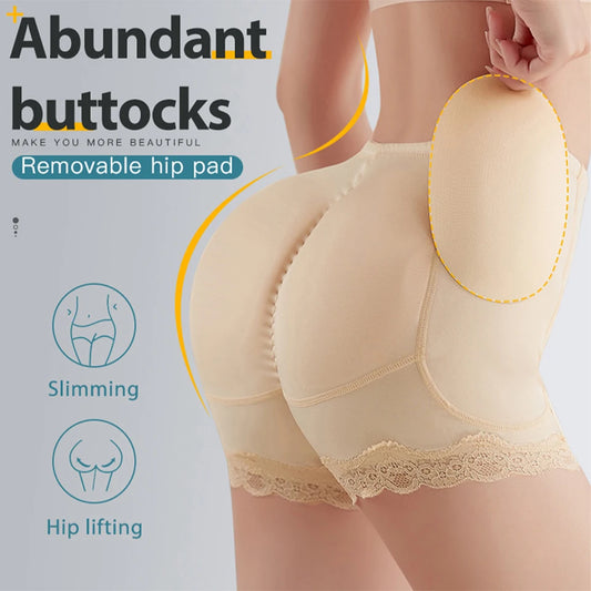 Body Shaper Underwear with Hip Pads – Sexy Big Butt Enhancer, Tummy Control, Smooth Shapewear, Fake Buttock, Plus Size