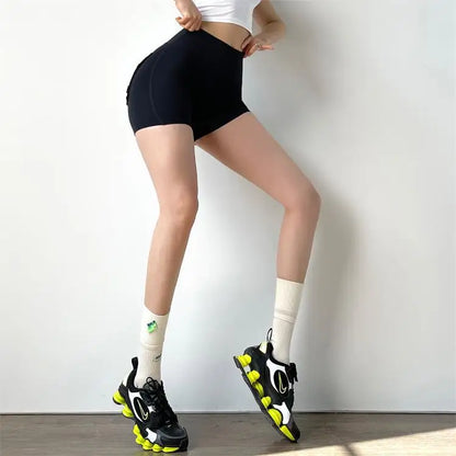 Women Sport Shorts – Pocket Design, Gym Wear, Sexy High Waist, Workout, Push Up, Booty Scrunch, Biker Shorts, Fitness, Cycling Tights