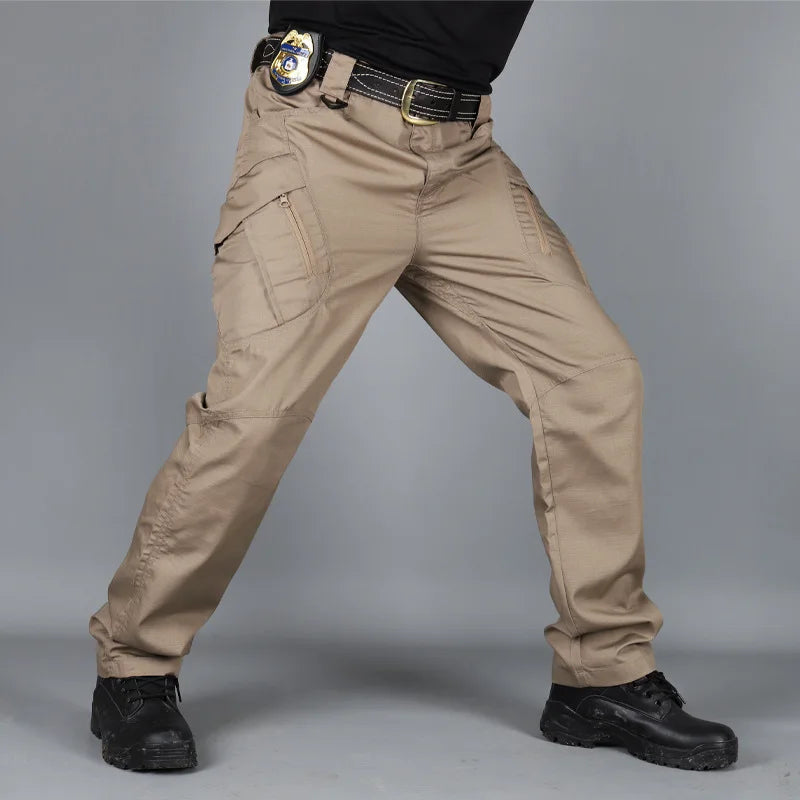 Military Tactical Cargo Pants – Casual, Wear-Resisting, Multi-Pocket, Quick-Dry Trousers for Outdoor Hiking and Work, Summer Wear