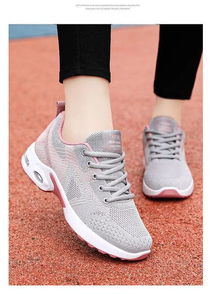Dopamine Sneakers – Non-Slip, Soft-Soled Mesh Breathable Casual Running Shoes, Lightweight Travel & Dancing Shoes for Women, Summer Wear