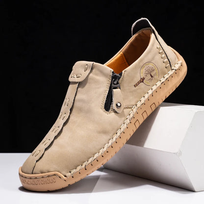 Handmade Leather Shoes – Casual Slip-On Loafers, Breathable Leather Shoes for Men, Flats, Hot Sale Moccasins, Tooling Shoes, Plus Size for Men