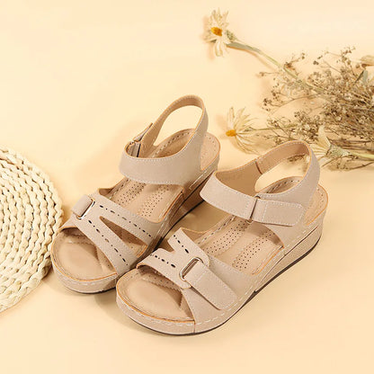Soft Stitching Sandals - Comfortable Flat Open Toe Beach Shoes for Women, Sandals Treking Footwear