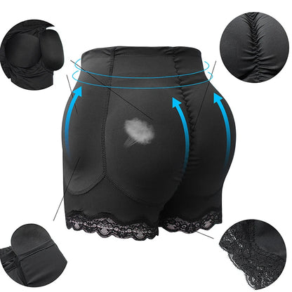 Body Shaper Underwear with Hip Pads – Sexy Big Butt Enhancer, Tummy Control, Smooth Shapewear, Fake Buttock, Plus Size