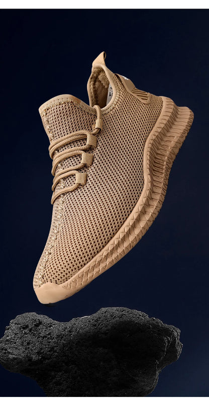 Non-Slip Casual Sneakers – Breathable Outdoor Jogging, Training, Hiking, Sports Running Shoes, Weave Knit, Lace-Up, for Women & Men