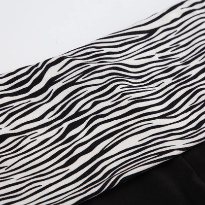 Beach Style Patchwork Zebra Shorts – Holiday, Sexy, Slim Fit, Low Waist, Summer Fashion, Streetwear