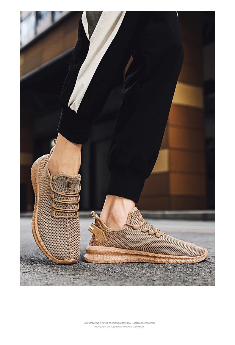 Non-Slip Casual Sneakers – Breathable Outdoor Jogging, Training, Hiking, Sports Running Shoes, Weave Knit, Lace-Up, for Women & Men
