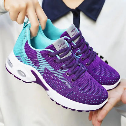 Dopamine Sneakers – Non-Slip, Soft-Soled Mesh Breathable Casual Running Shoes, Lightweight Travel & Dancing Shoes for Women, Summer Wear