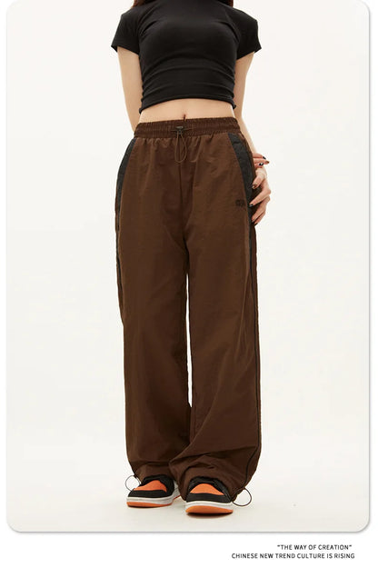 Y2K Vintage Loose Pants – Casual Streetwear, Hip Hop Style, Baggy Fit, High Waist, Wide Leg, Solid Joggers