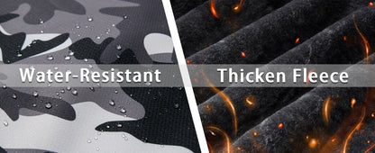 Fleece Lining Mountain Jackets – Men's Hiking Jackets, Outdoor Removable Hooded Coats, Ski Snowboard Parka, Winter Outwear