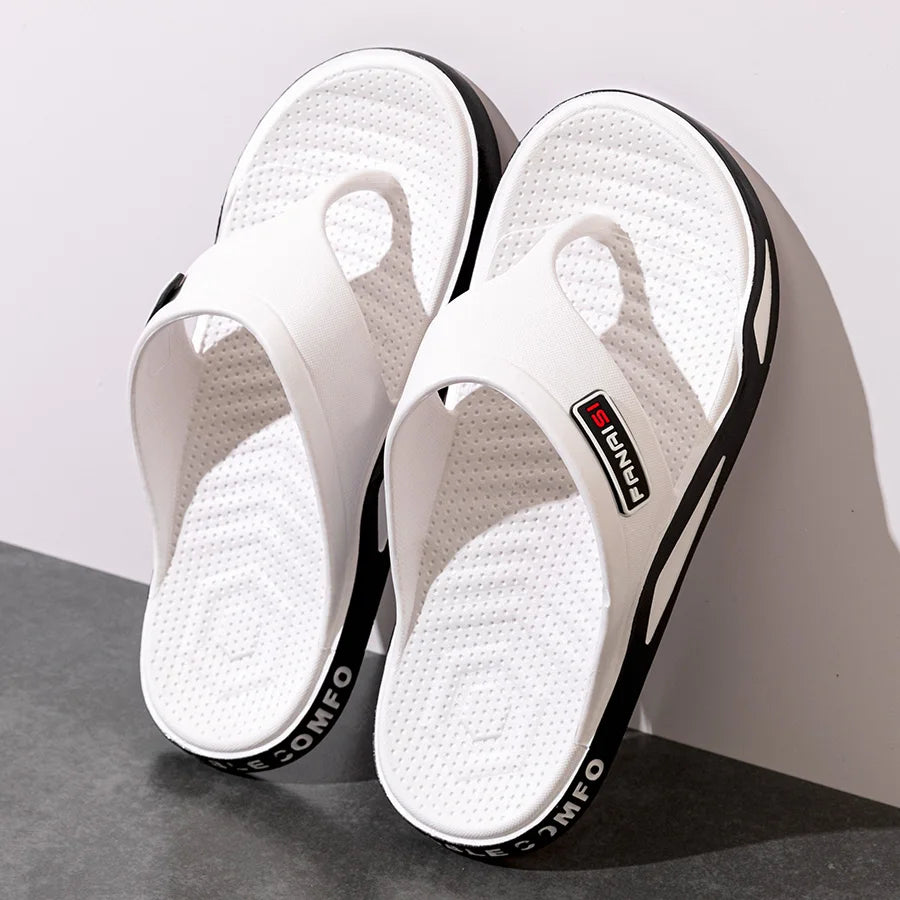 Outdoor Flip Flops – Non-slip Indoor Bathroom Couple Leisure Beach Shoes, Sandals Fashion Men’s Slippers Summer