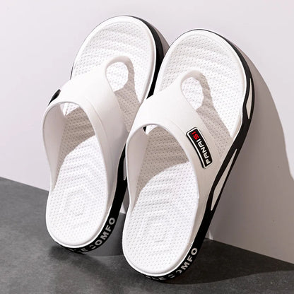 Outdoor Flip Flops – Non-slip Indoor Bathroom Couple Leisure Beach Shoes, Sandals Fashion Men’s Slippers Summer