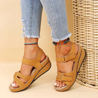 Soft Stitching Sandals - Comfortable Flat Open Toe Beach Shoes for Women, Sandals Treking Footwear