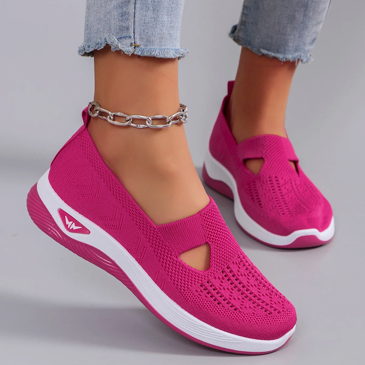 Fashionable Sports Shoes - Breathable, Lightweight, Non-Slip, Wear-Resistant Casual Sports Flat Shoes for Women, Spring New Collection