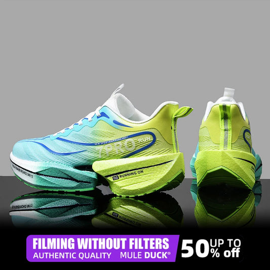 Marathon Air Cushion Carbon Plate Sports Running Shoes – Men’s Breathable Lightweight, Women’s Comfortable, Non-Skid Speciality Sneakers