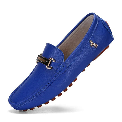 Loafers Handmade PU Leather – Casual Driving Flats, Slip-on Shoes, Luxury Comfy Moccasins, White Loafers for Men