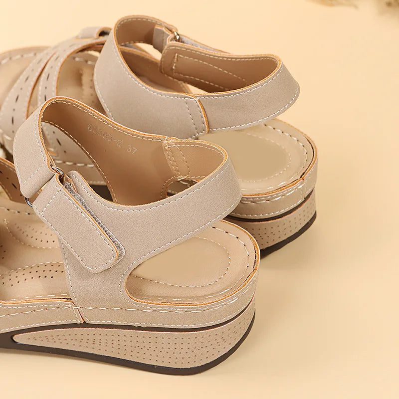 Soft Stitching Sandals - Comfortable Flat Open Toe Beach Shoes for Women, Sandals Treking Footwear