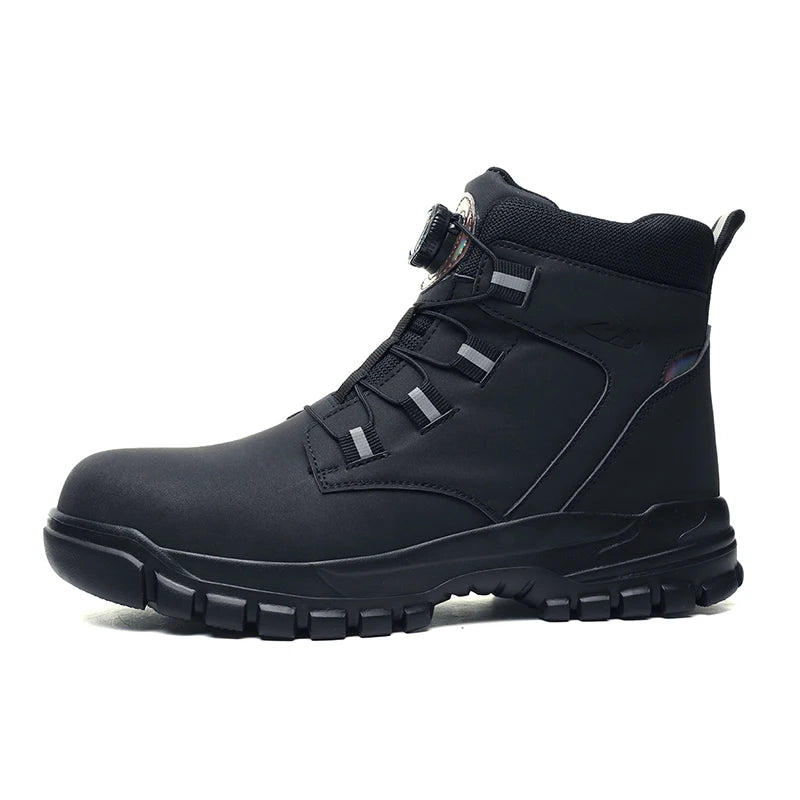 Waterproof Safety Boots Men - Indestructible Steel Toe Work Boots, Anti-smash, Stab-resistant Safety Shoes, Biker Botas Para Hombre