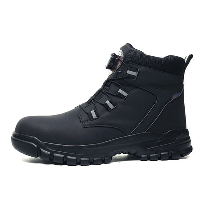 Waterproof Safety Boots Men - Indestructible Steel Toe Work Boots, Anti-smash, Stab-resistant Safety Shoes, Biker Botas Para Hombre