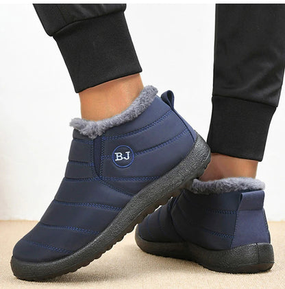 Sneakers – Soft Waterproof Fashion Winter Shoes for Women, Solid Color Comfortable Casual Non-Slip Outdoor Sneakers
