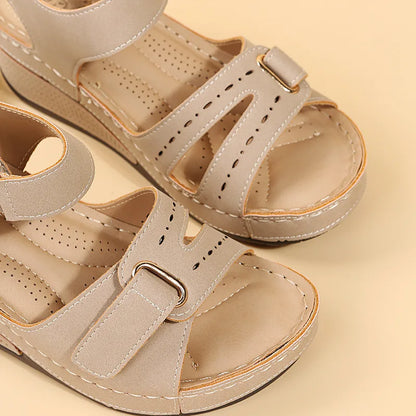 Soft Stitching Sandals - Comfortable Flat Open Toe Beach Shoes for Women, Sandals Treking Footwear