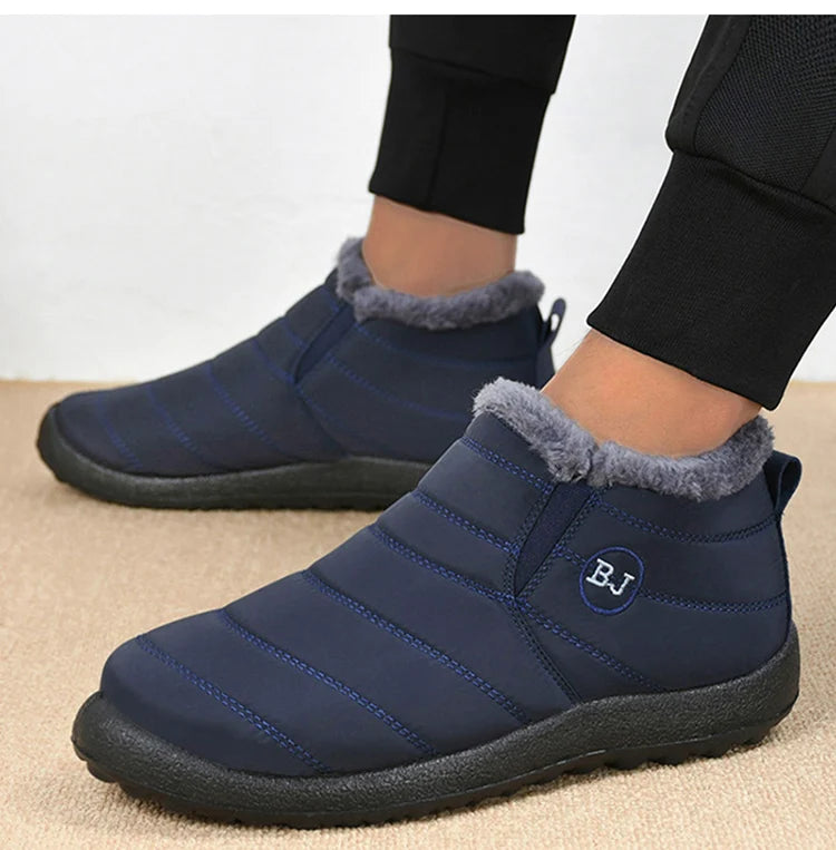 Sneakers – Soft Waterproof Fashion Winter Shoes for Women, Solid Color Comfortable Casual Non-Slip Outdoor Sneakers