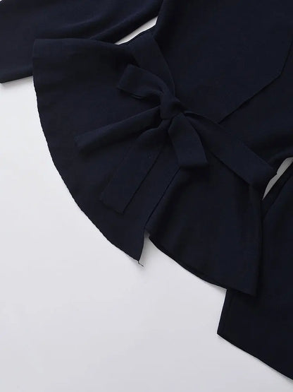Thin Knitted Cardigan – V-Neck, Slim Fit, Wrist Sleeve, Sash Belt, Y2K Autumn Jacket