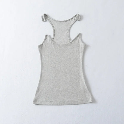 Women’s Ypro Ribbed Tank Top – Invisible Straps, Camisole Style, Slim Fit, Casual Tee