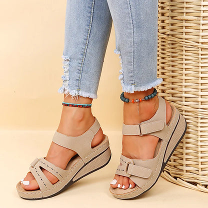 Soft Stitching Sandals - Comfortable Flat Open Toe Beach Shoes for Women, Sandals Treking Footwear