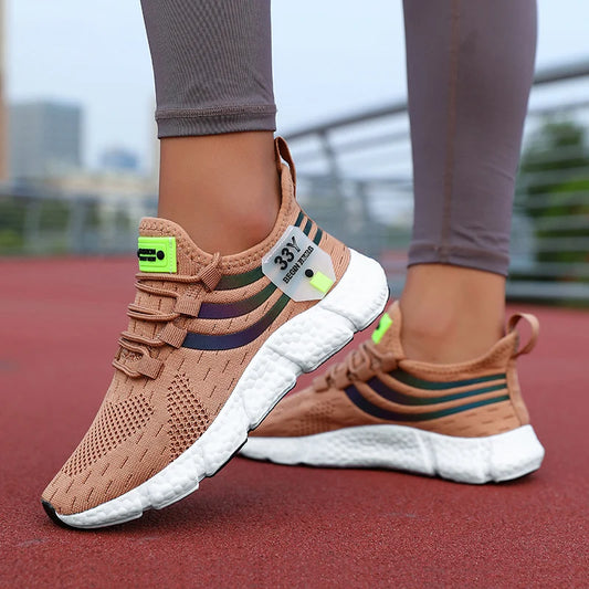 Casual Sports Shoes – Breathable Lightweight Sneakers, Anti-Slip Flats, Outdoor Running & Walking Shoes, Female Vulcanized Shoes for Women
