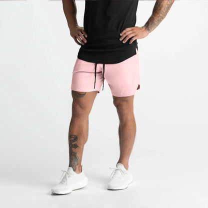 Men's Shorts – Single-Layer Woven, Quick Dry, Solid Color, Running, Fitness, Sports Casual, Comfortable American Fifth Pants