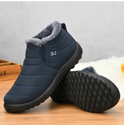Sneakers – Soft Waterproof Fashion Winter Shoes for Women, Solid Color Comfortable Casual Non-Slip Outdoor Sneakers