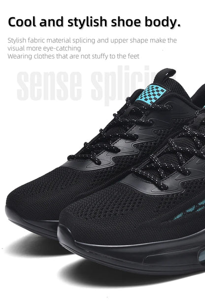 Men's Running Shoes – Soft-soled, Mesh, Breathable, Casual Sports, Coconut Trendy Shoes